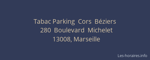 Tabac Parking  Cors  Béziers