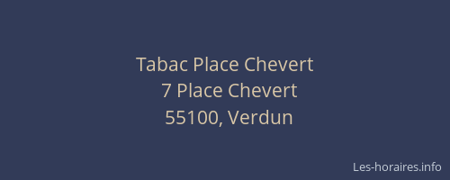 Tabac Place Chevert