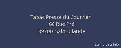 Tabac Presse du Courrier