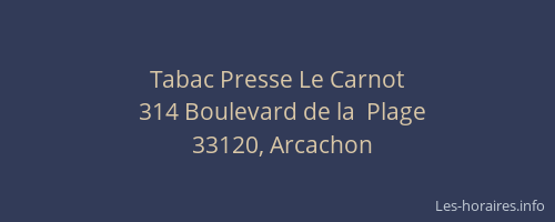 Tabac Presse Le Carnot