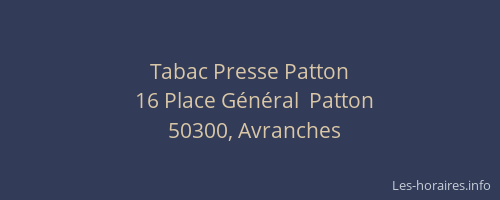 Tabac Presse Patton