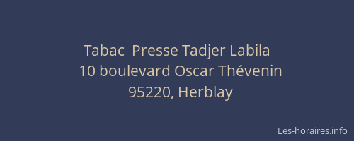 Tabac  Presse Tadjer Labila