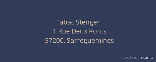 Tabac Stenger