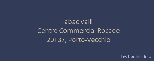 Tabac Valli
