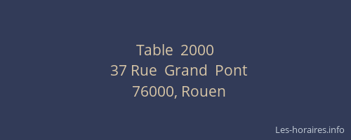 Table  2000