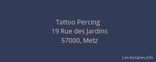 Tattoo Percing