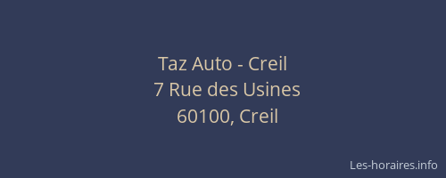 Taz Auto - Creil