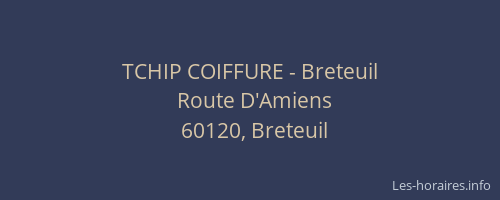 TCHIP COIFFURE - Breteuil