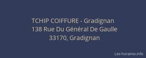 TCHIP COIFFURE - Gradignan