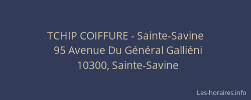 TCHIP COIFFURE - Sainte-Savine