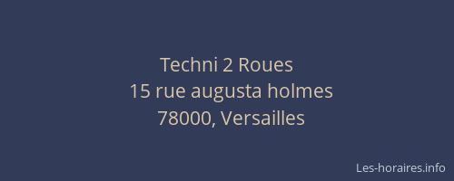 Techni 2 Roues