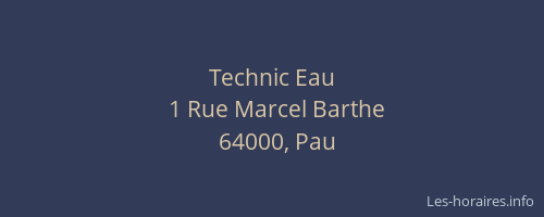 Technic Eau