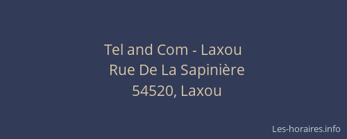 Tel and Com - Laxou