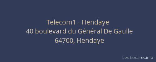 Telecom1 - Hendaye