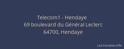 Telecom1 - Hendaye