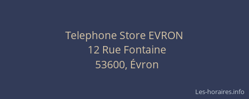 Telephone Store EVRON
