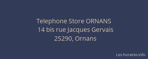 Telephone Store ORNANS