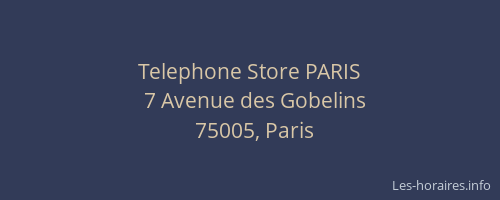 Telephone Store PARIS