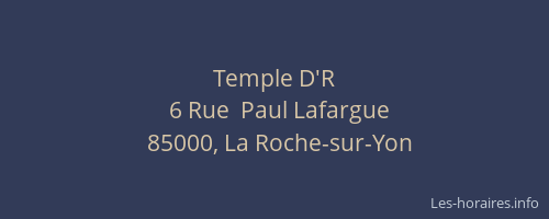 Temple D'R