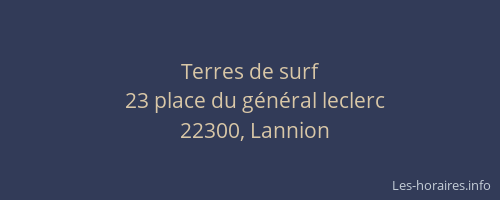 Terres de surf