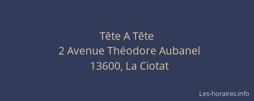 Tête A Tête