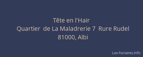 Tête en l'Hair