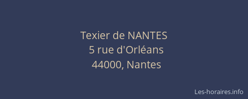 Texier de NANTES