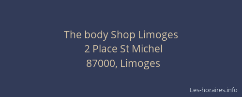 The body Shop Limoges