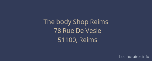 The body Shop Reims