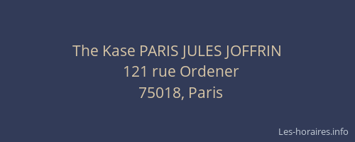 The Kase PARIS JULES JOFFRIN