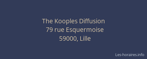 The Kooples Diffusion