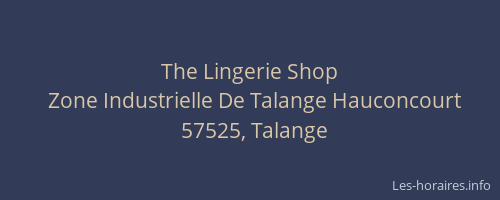 The Lingerie Shop