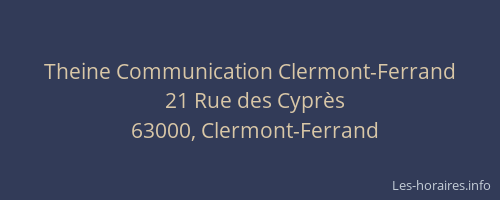 Theine Communication Clermont-Ferrand