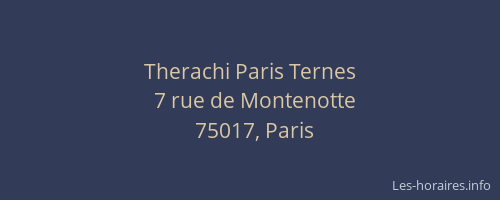 Therachi Paris Ternes