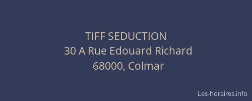 TIFF SEDUCTION