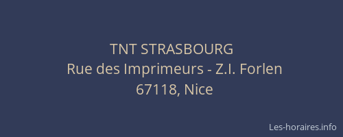 TNT STRASBOURG