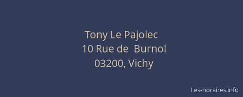 Tony Le Pajolec