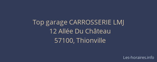 Top garage CARROSSERIE LMJ