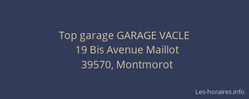 Top garage GARAGE VACLE