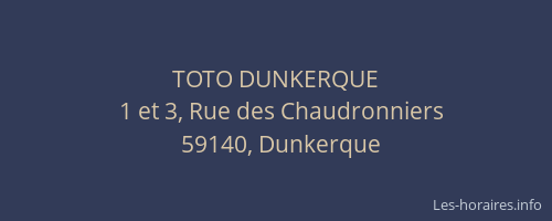 TOTO DUNKERQUE