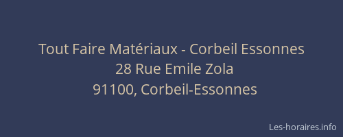 Tout Faire Matériaux - Corbeil Essonnes