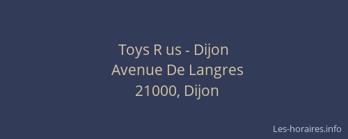 Toys R us - Dijon