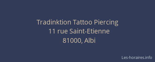 Tradinktion Tattoo Piercing