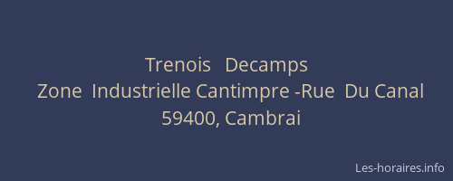 Trenois   Decamps