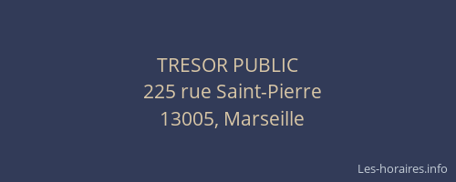 TRESOR PUBLIC