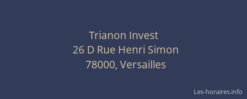 Trianon Invest