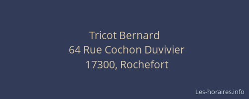 Tricot Bernard