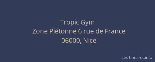 Tropic Gym