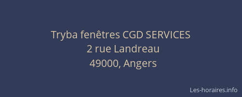 Tryba fenêtres CGD SERVICES