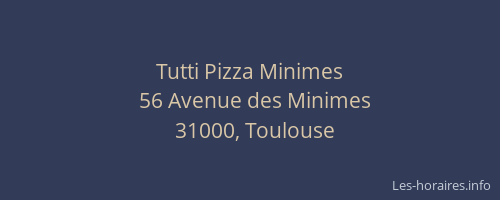 Tutti Pizza Minimes